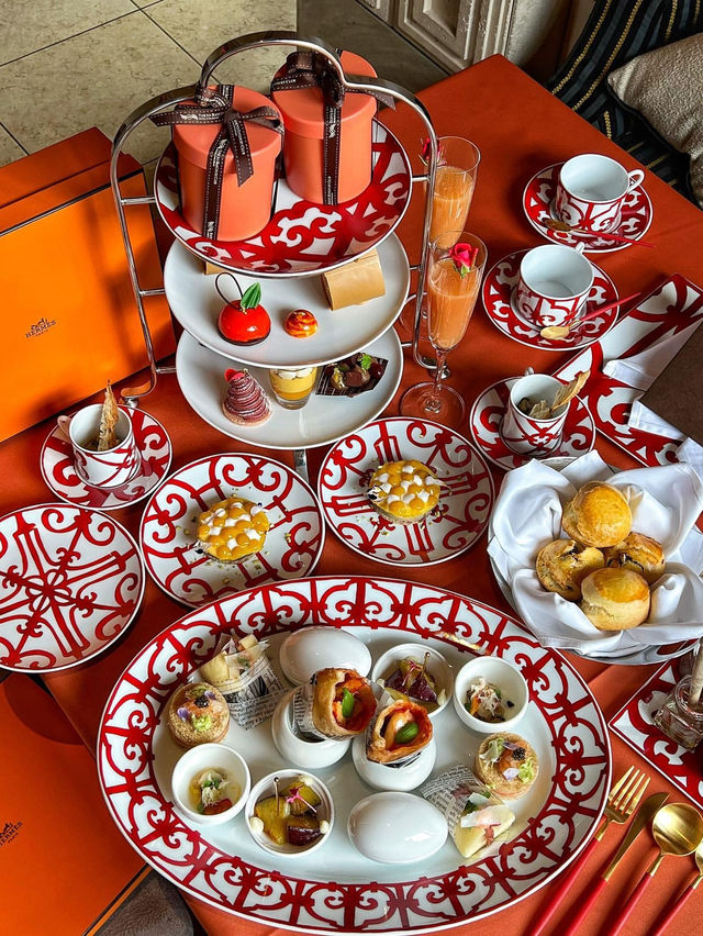 luxurious afternoon tea for HERMES lovers🧡