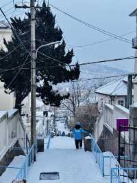 不是韓國！在青島！雪後青島太出片！！！