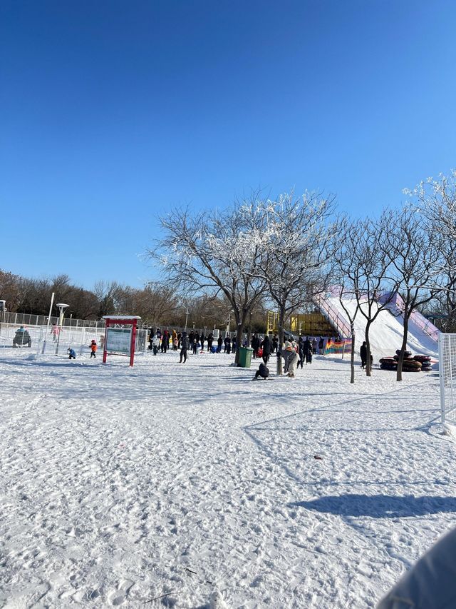 在北京！！2,000平的雪場！！帶小朋友玩雪自由啦