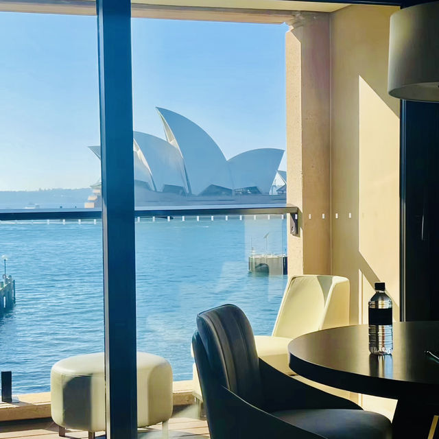 Park Hyatt Sydney!! The hotel is located at the end of the beautiful harbor