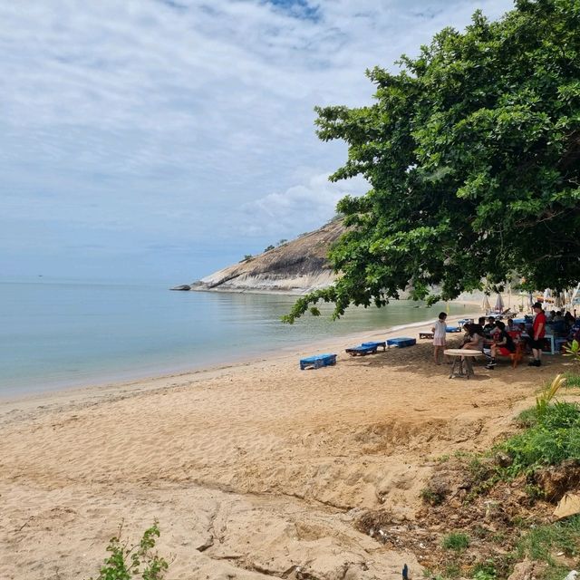 Pristine Sandy, Clear Blue Waters Of Huahin