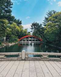 the beautiful bridge and its' reflection