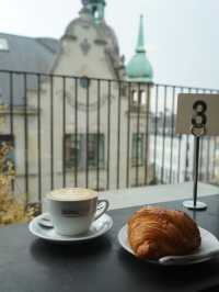 Copenhagen | Rooftop coffee shop in the shopping mall