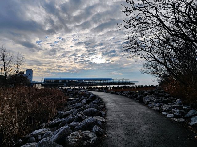 Twilight Tapestry: A Winter's Eve in Brooklyn