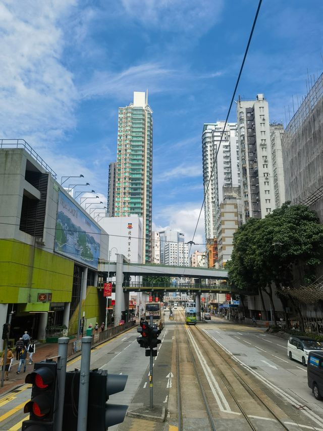 香港的彩虹叮叮車。