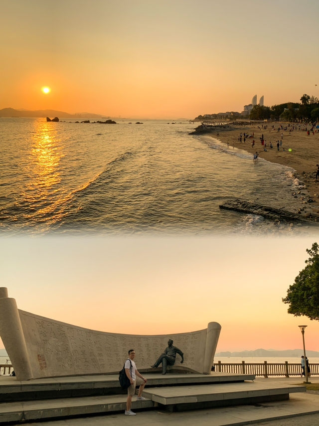 Golden Horizons: A Stunning Sunset at Zeng Cuo An Village, Xiamen