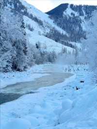 新疆雪山風景！