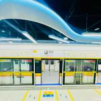 Xi'an Metro Line 8 Hanyao Station. The beauty of architecture design 