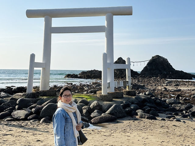 糸島日落絕美～櫻井二見浦白色鳥居⛩️