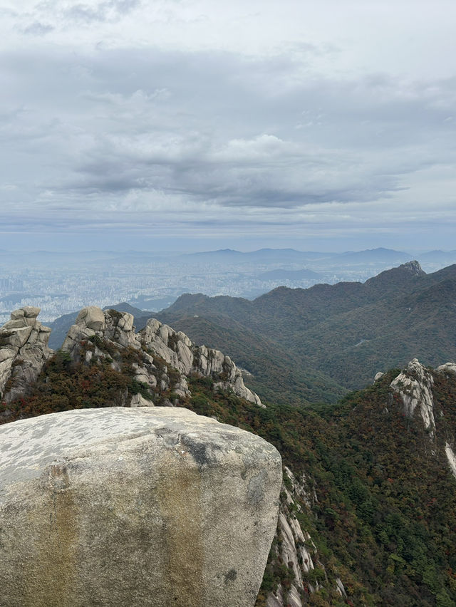 Bukhasan mountain hike - highest peak around Seoul!