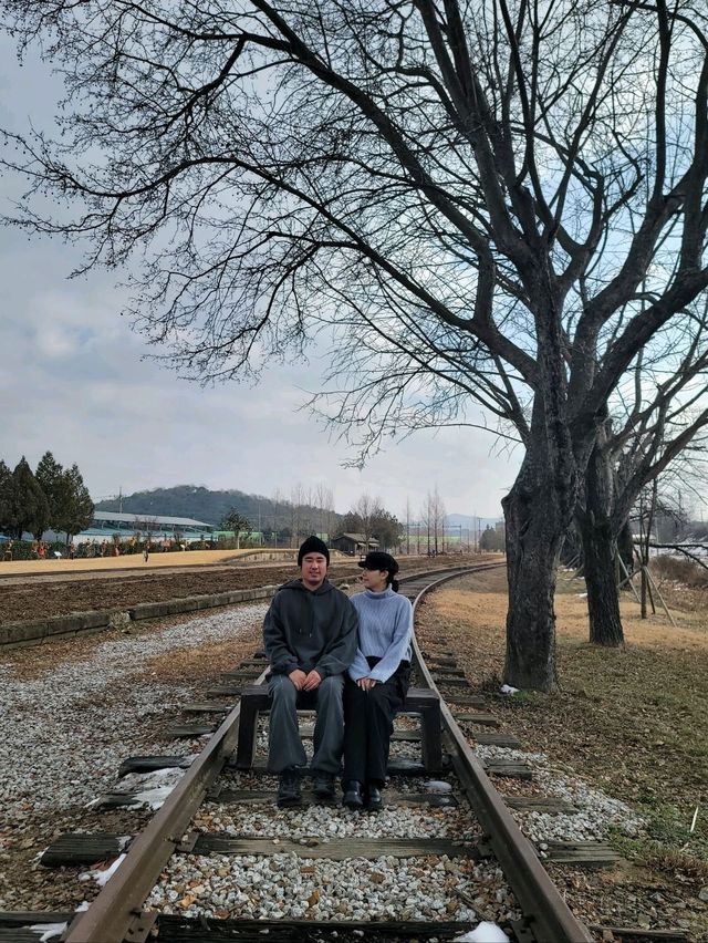 눈내린 다음달이면 더 예쁜 남원 구서도역🤍