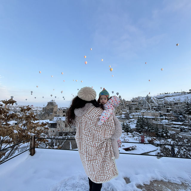 Christmas Magic in Snowy Cappadocia