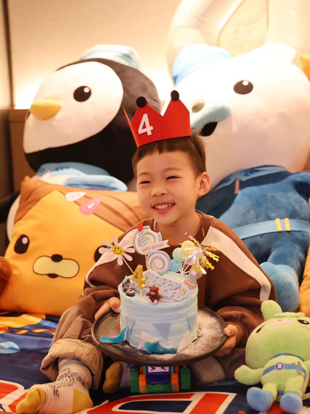 4歲男童生日佈置，酒店安排超方便