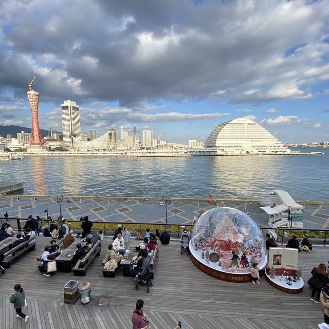 神戸ハーバーランドモザイク側からの景色