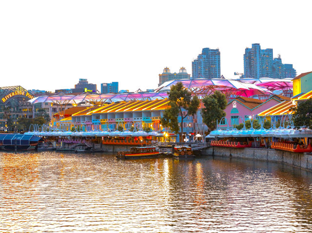 The famous Clarke Quay