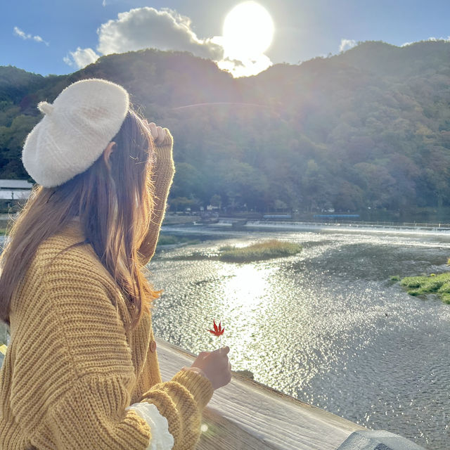 超有feel！被京都嵐山楓葉美景包圍🍁