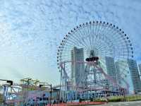 The Cosmo World amusement park roller coasters are "loop-tacular"!