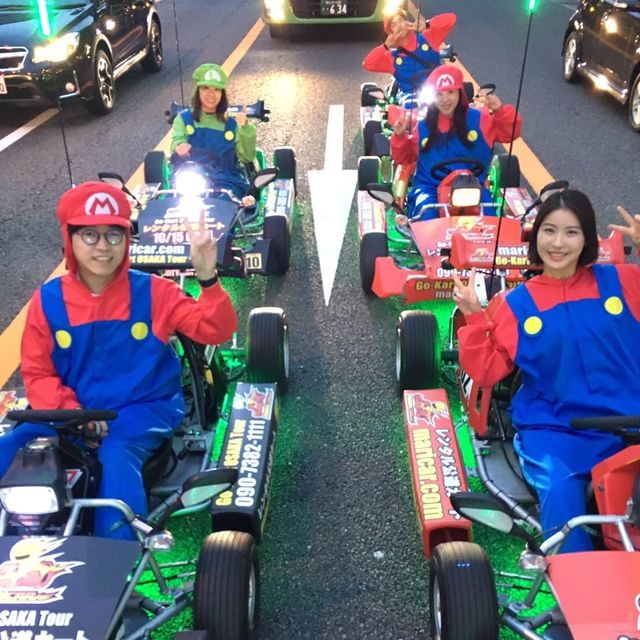 오사카 관광지를 마리오 카트와 함께!🏎