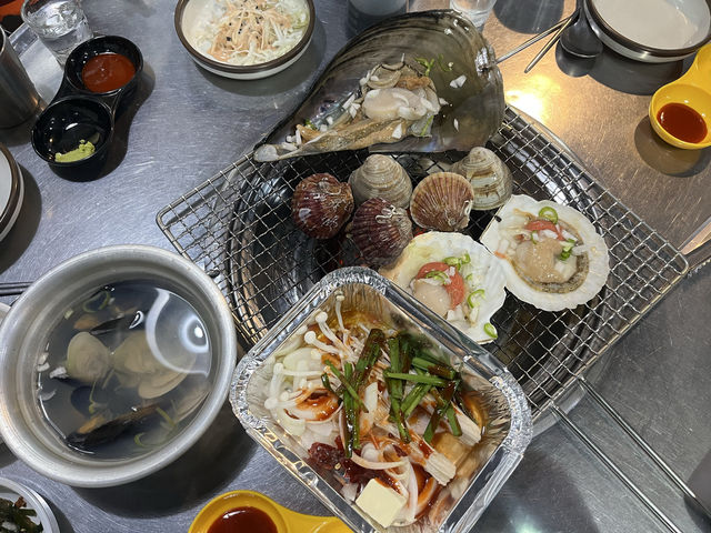 부산 레트로풍 조개구이맛집