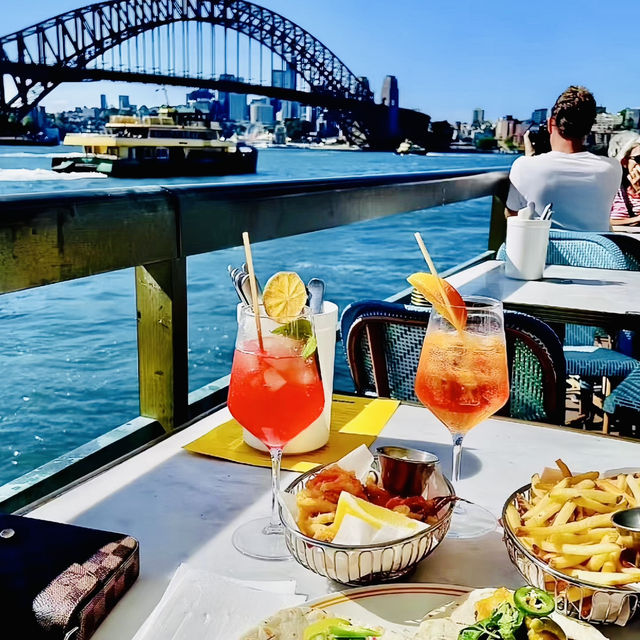 Park Hyatt Sydney!! The hotel is located at the end of the beautiful harbor