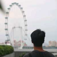 Sunset on Singapore Flyer