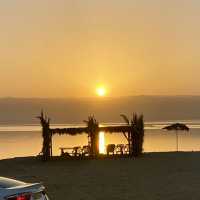 A Sunset at the Dead Sea