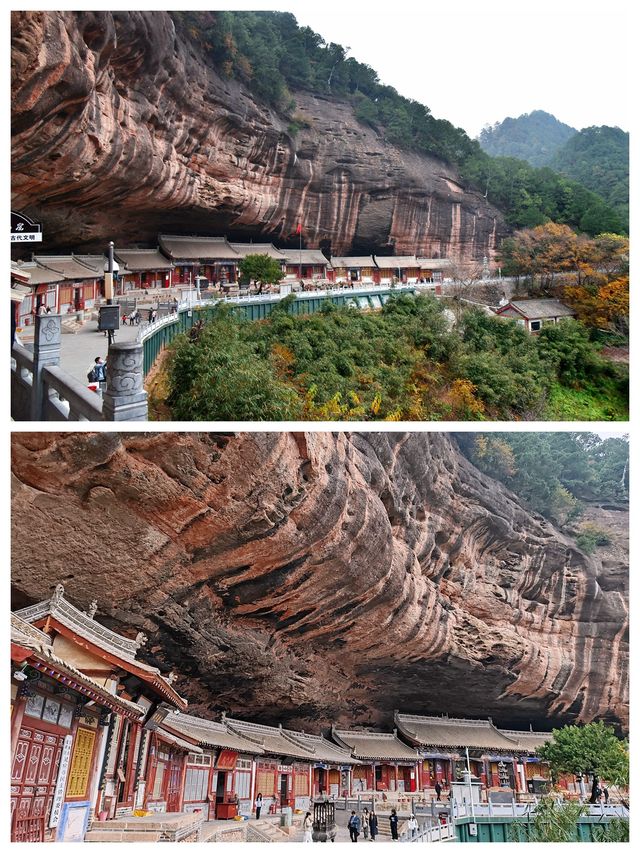 甘肅天水麥積山景區，奇觀地貌仙人崖