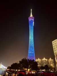 "Enchanting Night Views at Guangzhou Tower"