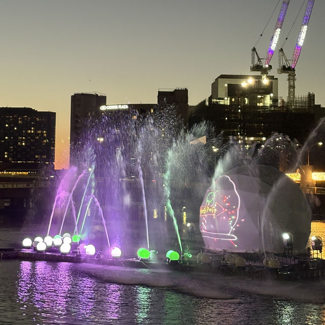 Melbourne's chiristmas night walking