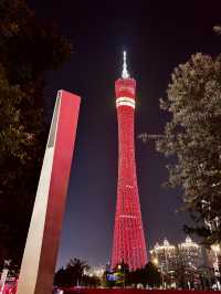 "Enchanting Night Views at Guangzhou Tower"