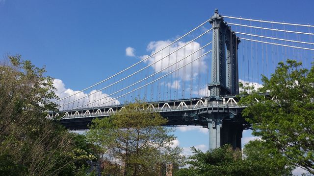 布魯克林大橋。