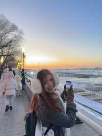 Capturing the Perfect Sunset on Harbin’s Songhua River