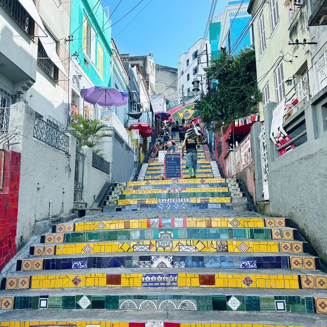 A colorful stairways celebrating Rio 