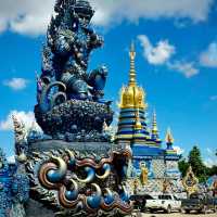 The Enchanting Blues of Chiang Rai: A Day at Wat Rong Suea Ten