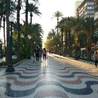 Walking at Alicante marina