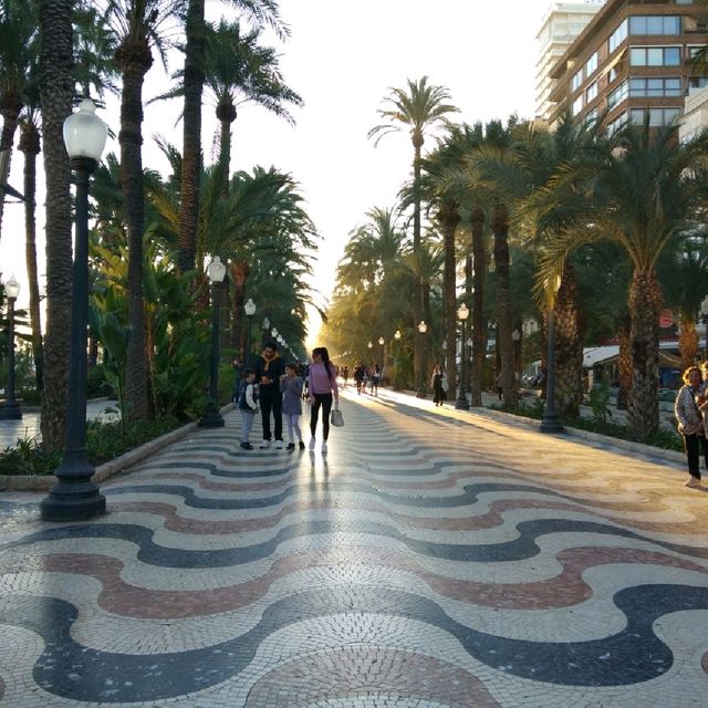 Walking at Alicante marina