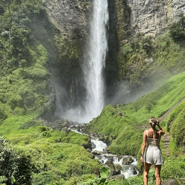 Majestic Encounter with Sipiso-piso Waterfall in North Sumatera 