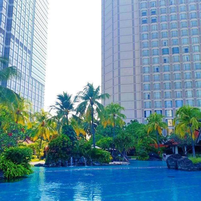 Pretty Pool Area of Grand Hyatt Jakarta