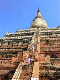 蒲甘欣賞日出日落第一名的景點：瑞山都塔 Shwesandaw Pagoda