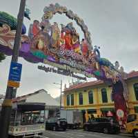 Strolling across Little India in Singapore