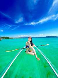 The glass boat ride in Boracay🐠