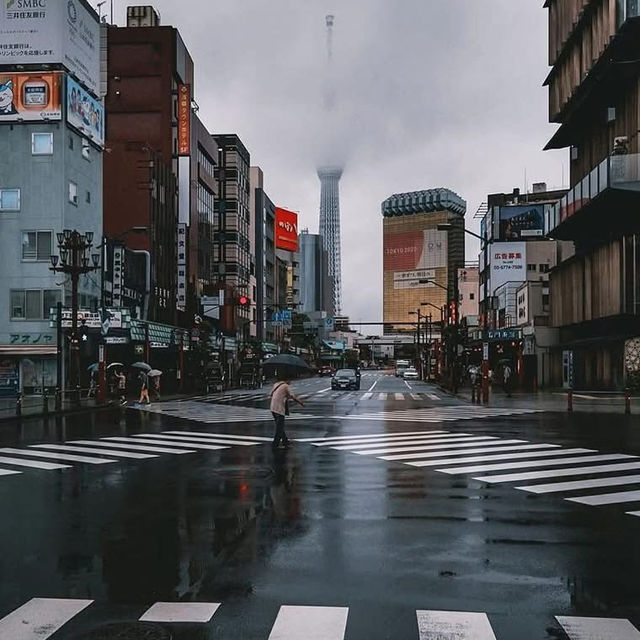 Rainy days in Tokyo, Japan 