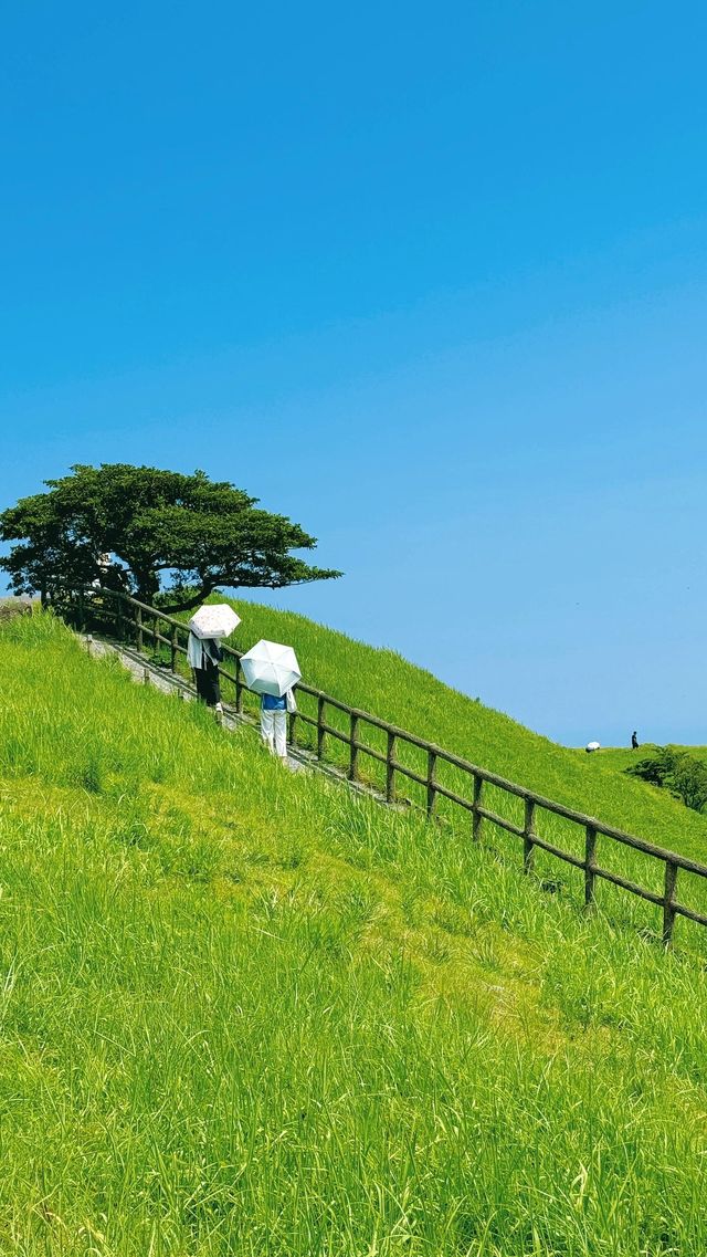 大室山旅遊景點。