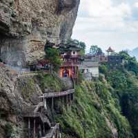 Hanging Temple on Lingtong Mountain 🏔️🇨🇳