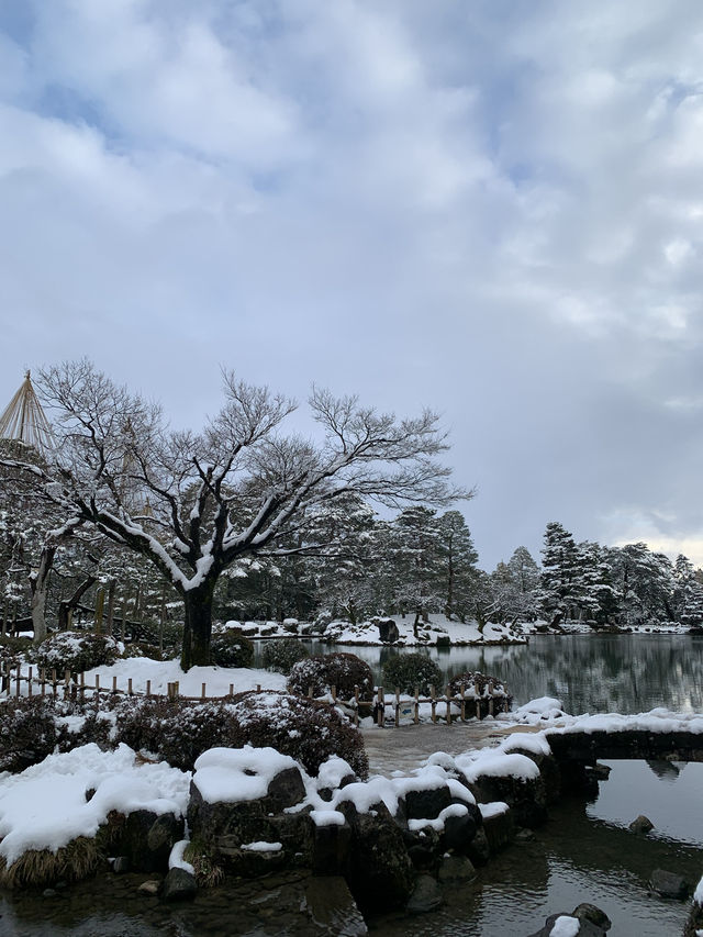 石川　金沢、兼六園の雪景色❄️