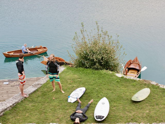 Tranquil Afternoons: Rowing on Lake Bled's Serene Waters