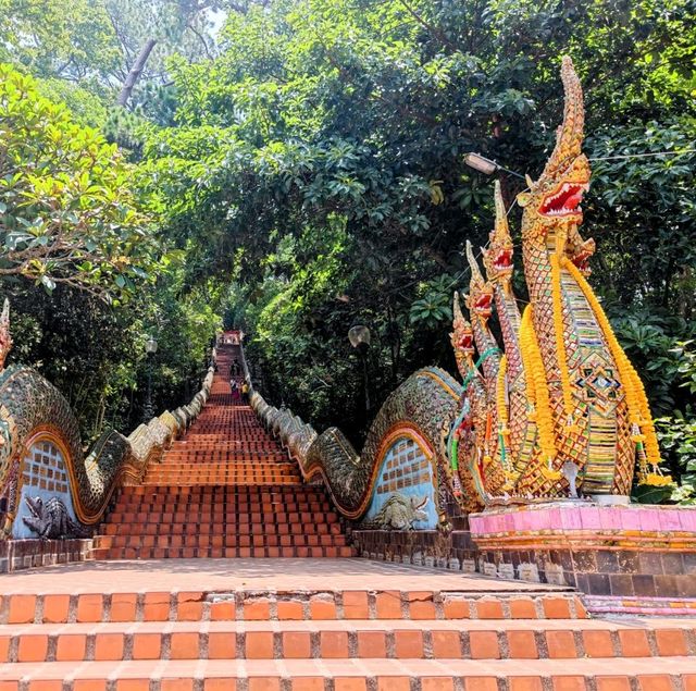 Golden Glow: A Journey to Wat Phrathat Doi Suthep