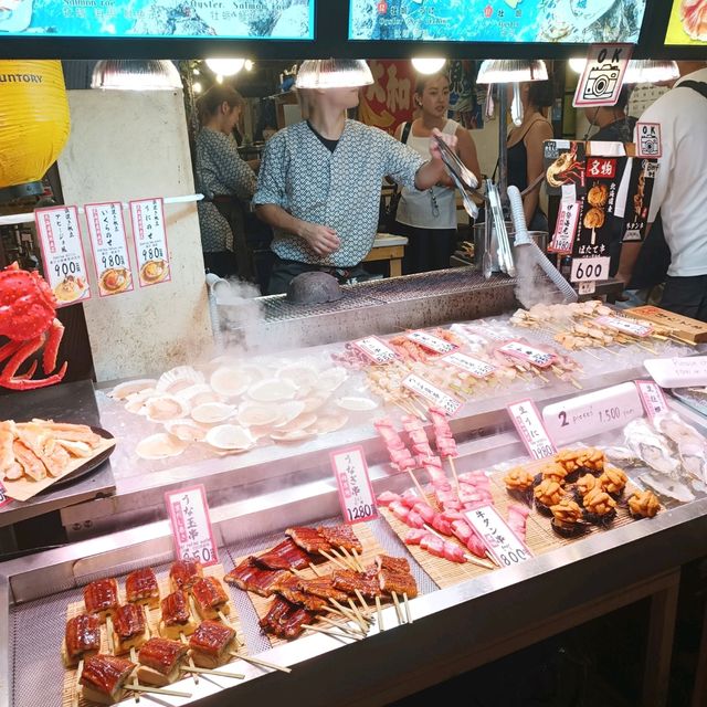 かに銀長腳蟹任食 + 錦市場 