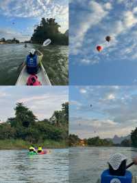 พายเรือคายัค | วังเวียง 🚣🏻‍♂️🌳🌤️🏞️