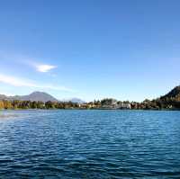 Lake bled is so beautiful in autumn 